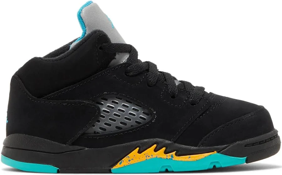 (TD) Air Jordan 5 Retro 'Aqua' Zapatillas. 440890-047 US 3C