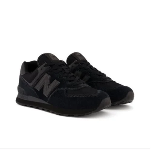New Balance 574 Core Triple Black ML574EVE Size 7.5-14 Brand