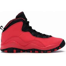 Jordan Unisex Fusion Red/Black/Laser Orange 10 Retro Sneakers In