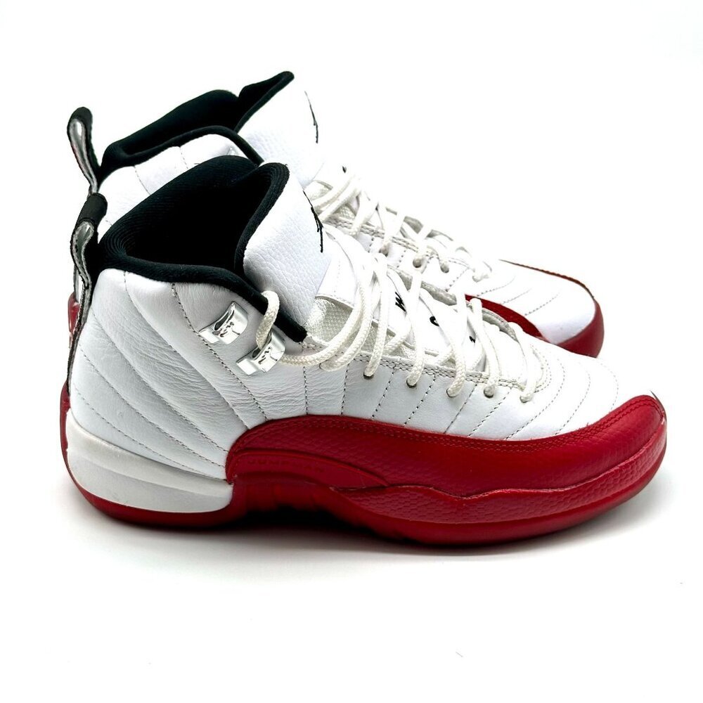 Air Jordan 12 Cherry Sneakers Kids Size 4Y