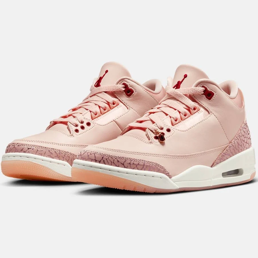 Jordan 3 Retro Vday "treat Yourself" Pink Sneakers Various Sizes