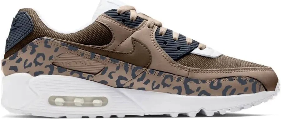 Tan Leopard Nike Air Max 90 | Stadium Custom Kicks Women's / 9