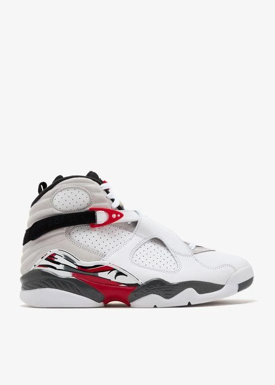 Nike Men's Air Jordan 8 Retro Sneaker - White - Hi-top sneakers - 9