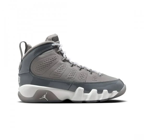 Air Jordan 9 Retro Big Kids (medium grey / cool grey-white)