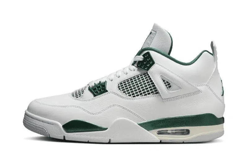 Men's Air 4 Retro "oxidized Green" Shoes In White
