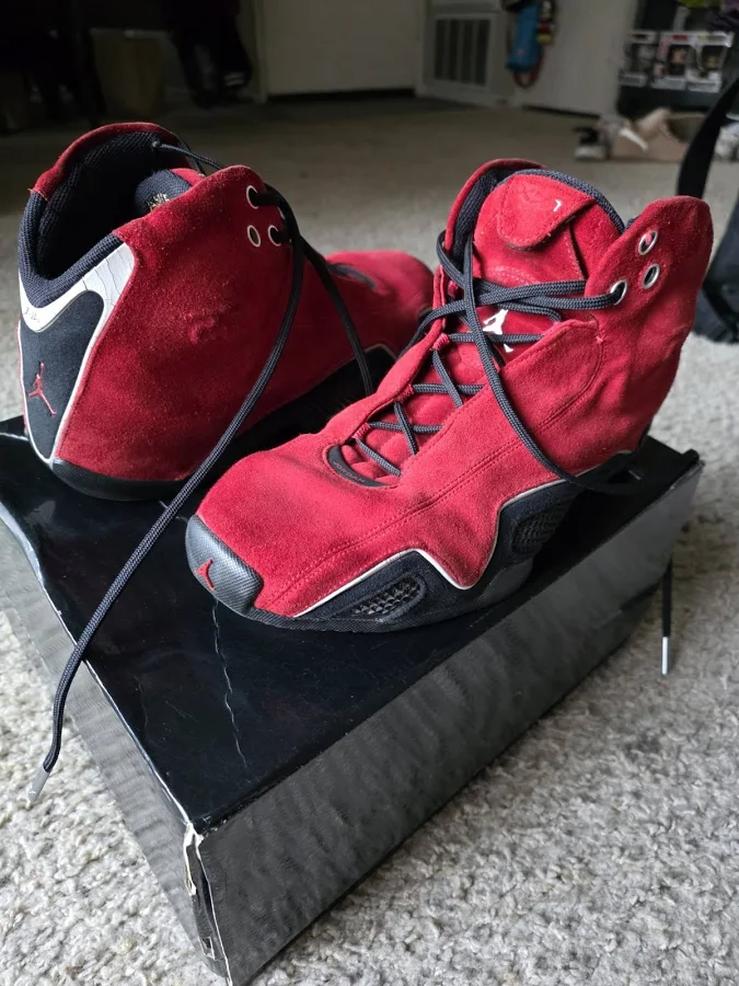 Jordan Air Jordan Xxi Og Red Suede 2006 High Top Sneaker 313495-602