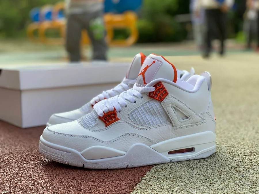 Aj 4 Retro Metallic Orange Ct8527-118 Men's Shoe Sizes 4-13