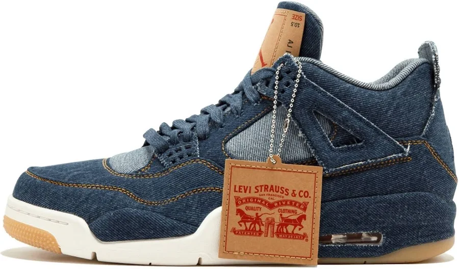 Air Jordan 4 Retro Nrg Levis Denim Blue Ao2571-401 Men's Sz 8