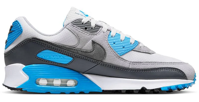 Nike Men’s Air Max 90 Shoes Grey/Blue - Men's Active at Academy Sports