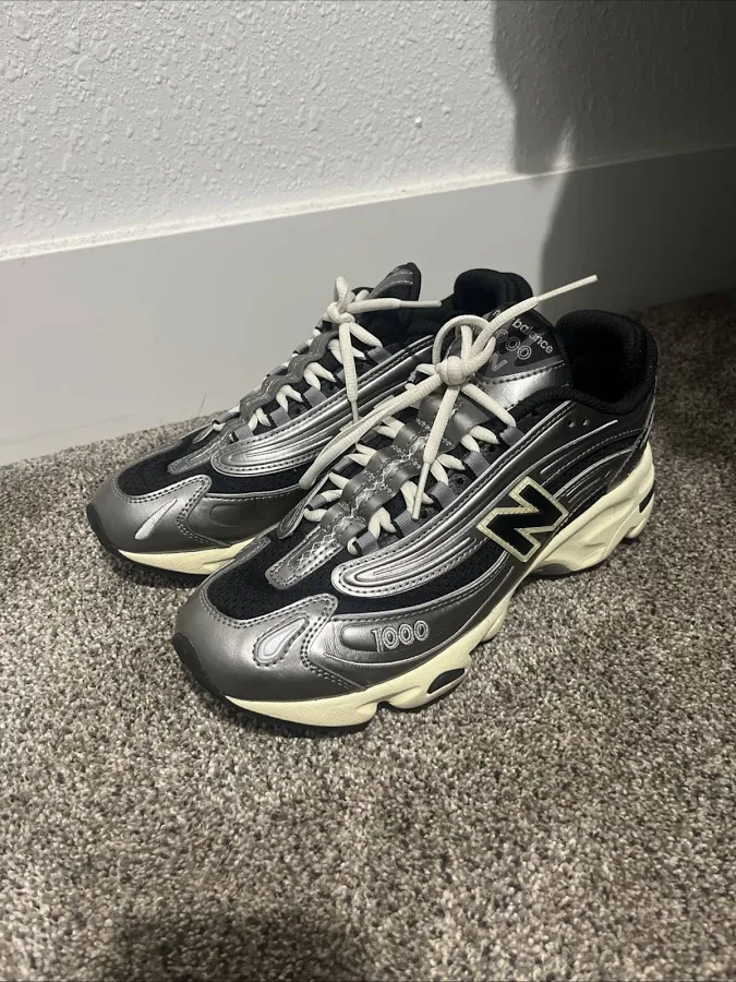 Balance 1000 Silver Metallic Sneaker Size 8