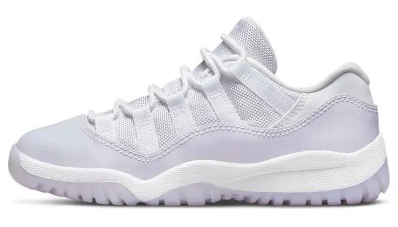 (ps) 11 Retro Low 'pure Violet' In White
