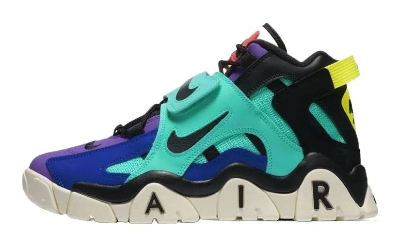 Nike X Atmos Air Barrage Mid 'pop The Street' Men Sneakers - Purple/green/blue