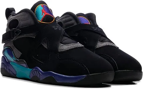 Jordan Kids - Air Jordan 8 Retro PS "Aqua" sneakers - kids - Rubber/Fabric/Suede - 10.5 Kids - Black