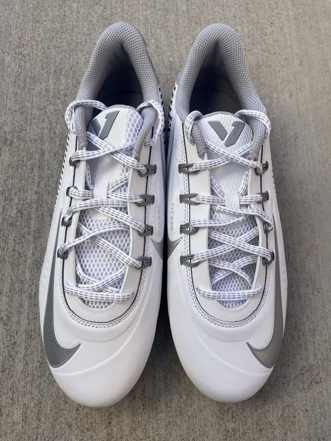 Nike Vapor Edge 360 Vc Football Cleats White Silver (do6294-100) Men’s