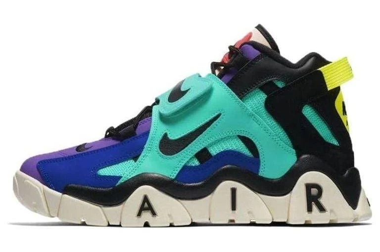 Nike Men's X Atmos Air Barrage Mid 'Pop The Street' - Blue - Hi-top sneakers - 11
