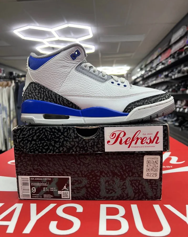 Air Jordan 3 Racer Blue Size 91