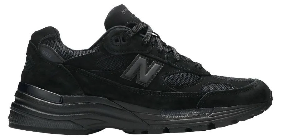 New Balance 992 Made in USA 'Triple Black' 2021 | Men's Size 4