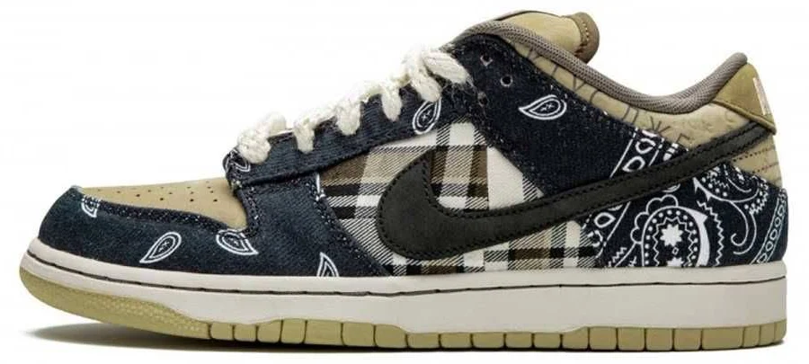 Travis Scott × Nike SB Dunk Low "Black/Parachute Beige"