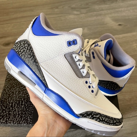 Air Jordan 3 Retro Racer Blue Black M8/W9.5