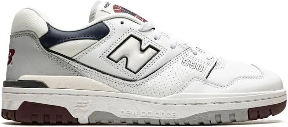 New Balance - 550 "White/Indigo/Burgundy" sneakers - unisex - Leather - 9.5