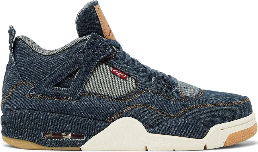 Jordan 4 Retro Levi’s Denim AO2571-401 | Indigo Washed Denim Heritage Sneaker - Size M13.0/W14.5