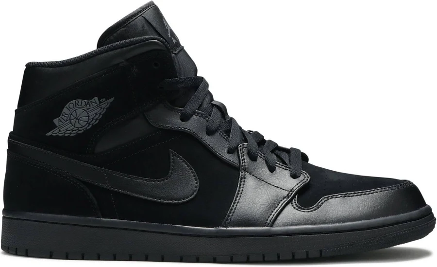 Air Jordan 1 Mid 'Black' | Men's Size 8
