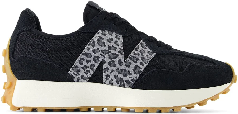 New Balance Women's 327 (Black/Leopard Print)