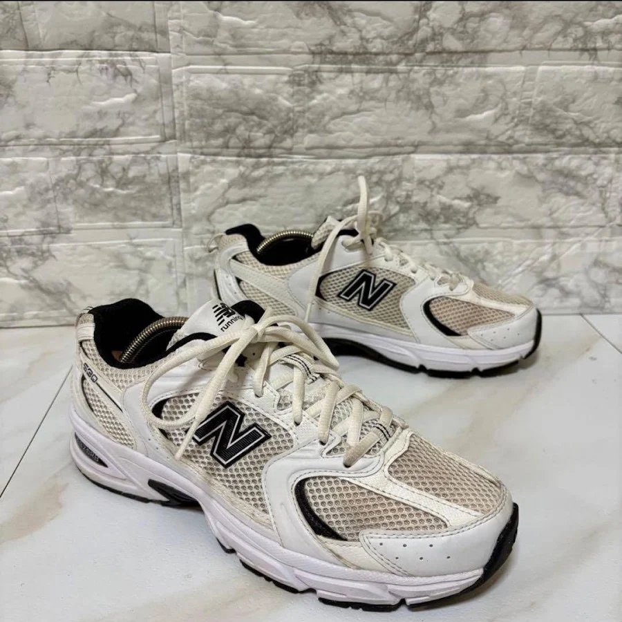 Balance 530 White Black Sneakers Mr530ewb Retro Running Shoes Men Size