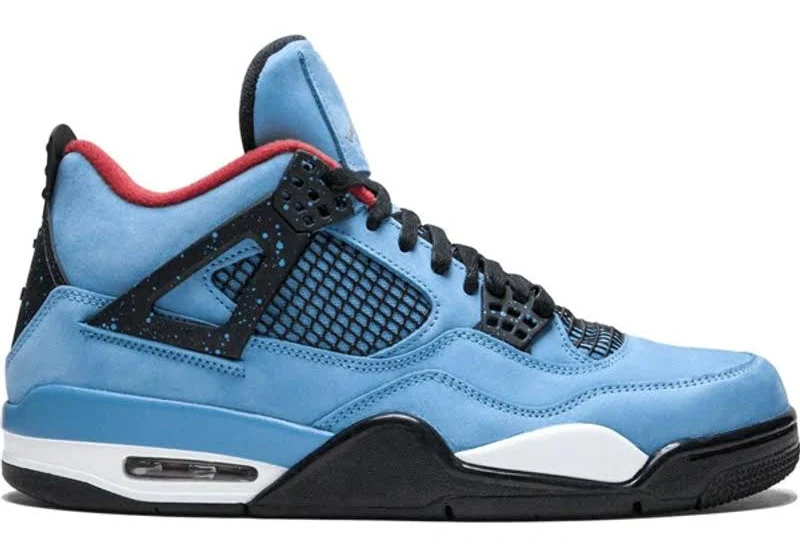 X Travis Scott Air 4 Retro In Blue