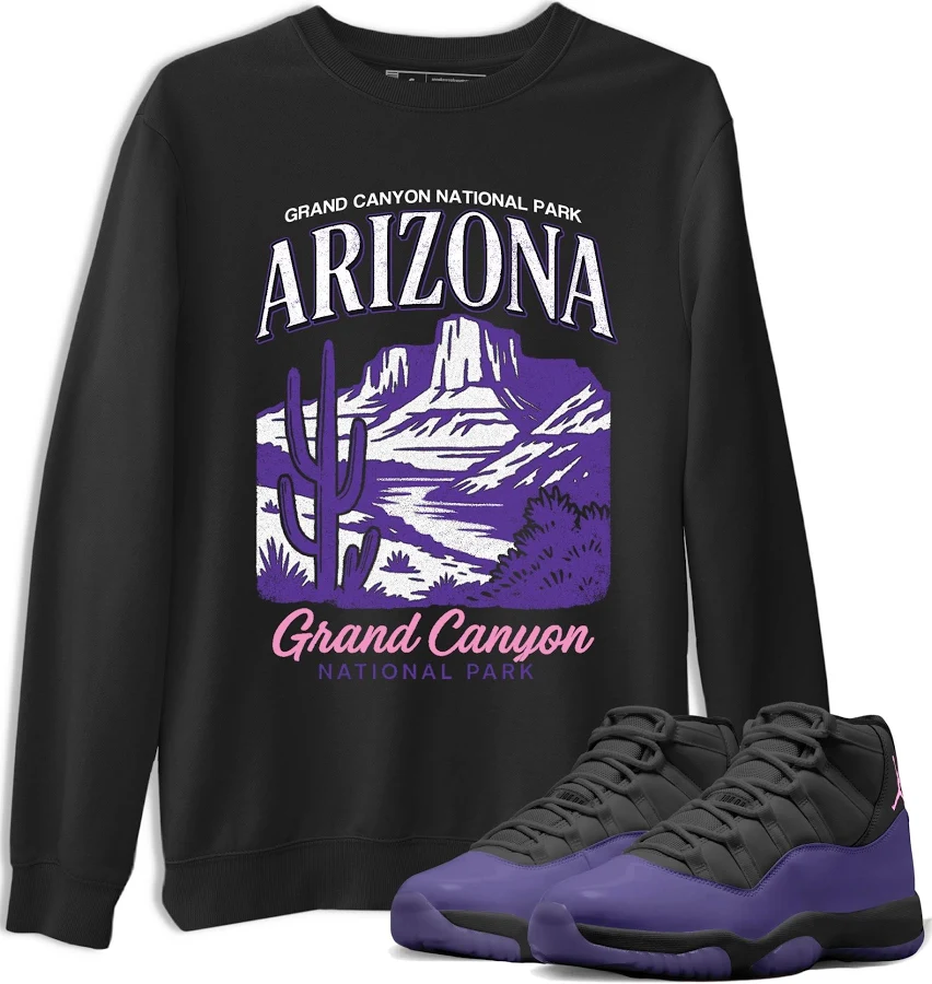 Air Jordan 11 Canyon Purple Graphic Tee