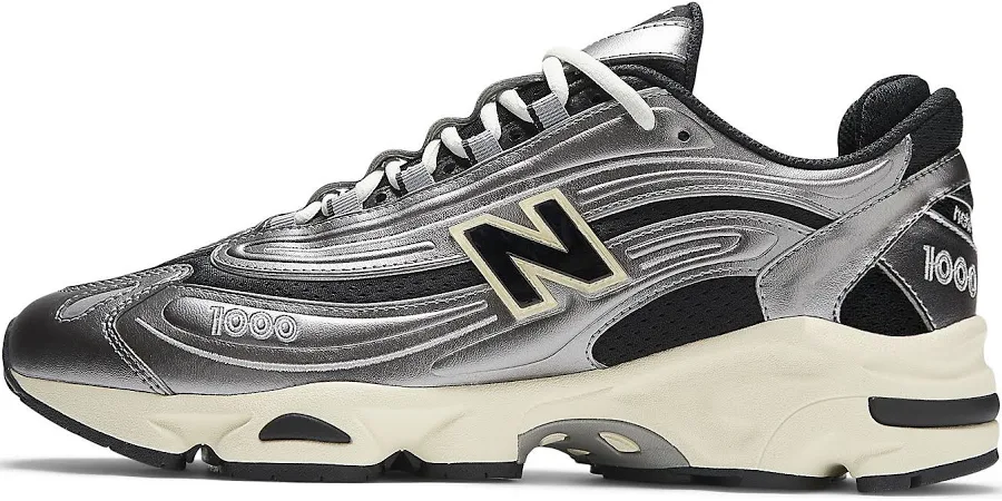 Unisex Silver Metallic New Balance 1000 Trainers