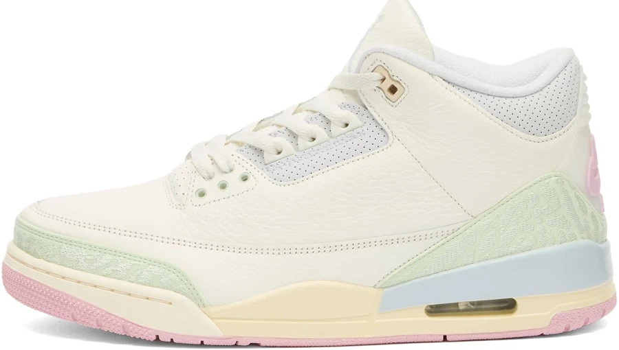 Air Jordan Men's 3 Retro Og Sneaker in Sail/Jade/Aura, Size UK 10 | END Clothing