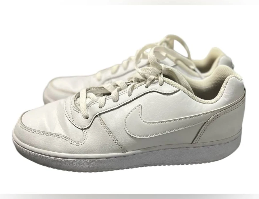 Nike Mens Nike Ebernon Low White Trainers