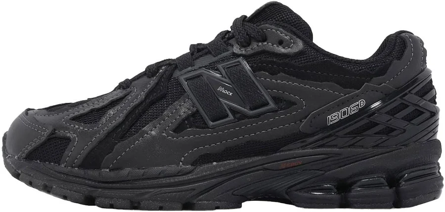 New Balance 1906d Protection Pack "black Leather" Men Sneakers - Black/silver Metallic/crimson