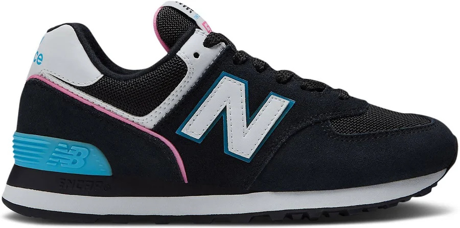 New Balance Wmns 574 'Black Vibrant Sky Pink' | Women's Size 5