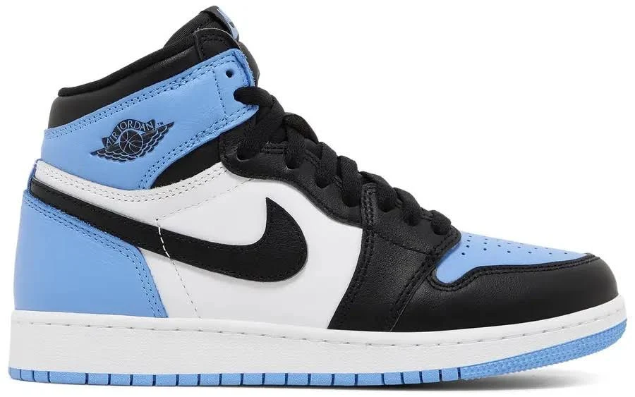 Air Jordan 1 Retro High Og University Blue Unc Toe Grade School
