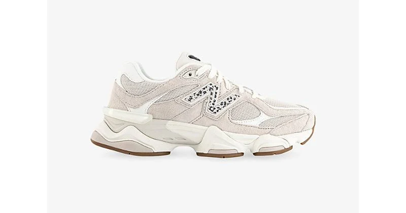 New Balance Women's 9060 Suede and Mesh Trainers