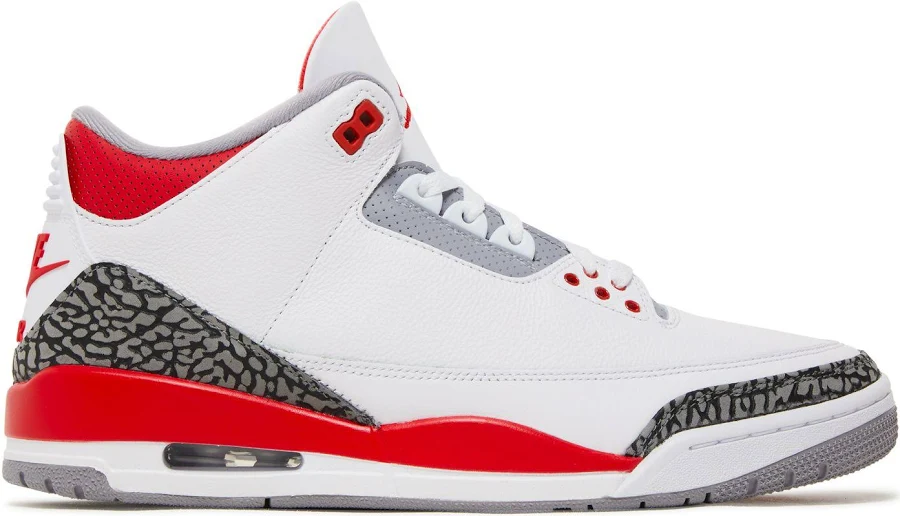 Air Jordan 3 Retro 'Fire Red' 2022 | White | Men's Size 4