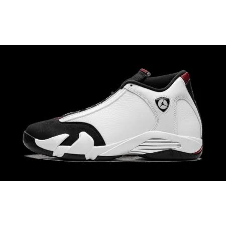 Jordan Mens Air Jordan 14 Black Toe 487471 160 from Stadium Goods, Men's, White