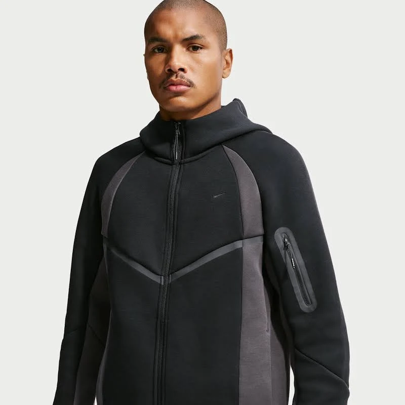 Nike Men's Tech Color-Block Full-Zip Fleece Jacket