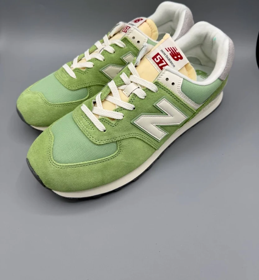 Men's Balance 574 Classics Lime Green White Casual Athletic