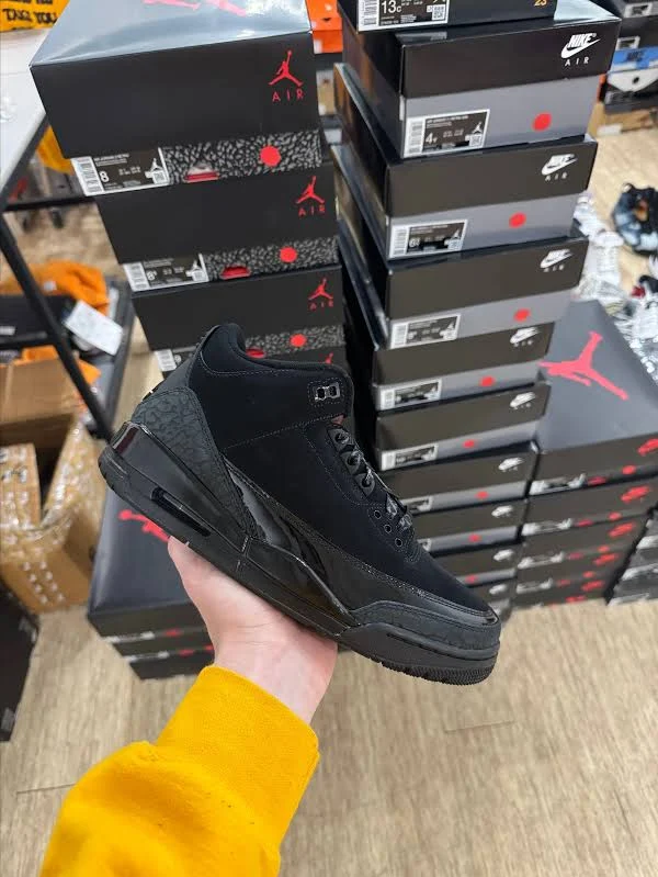 Jordan 3 black cat1