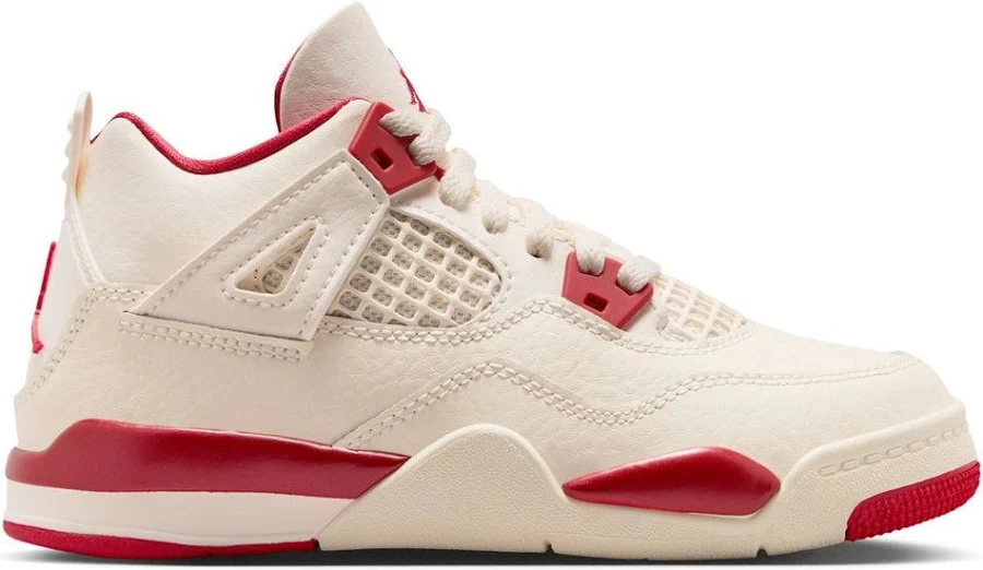 Jordan Retro 4 | Kids | Pale Ivory/Sierra Red | ShopWSS Pale Ivory/Sierra Red / 12.0