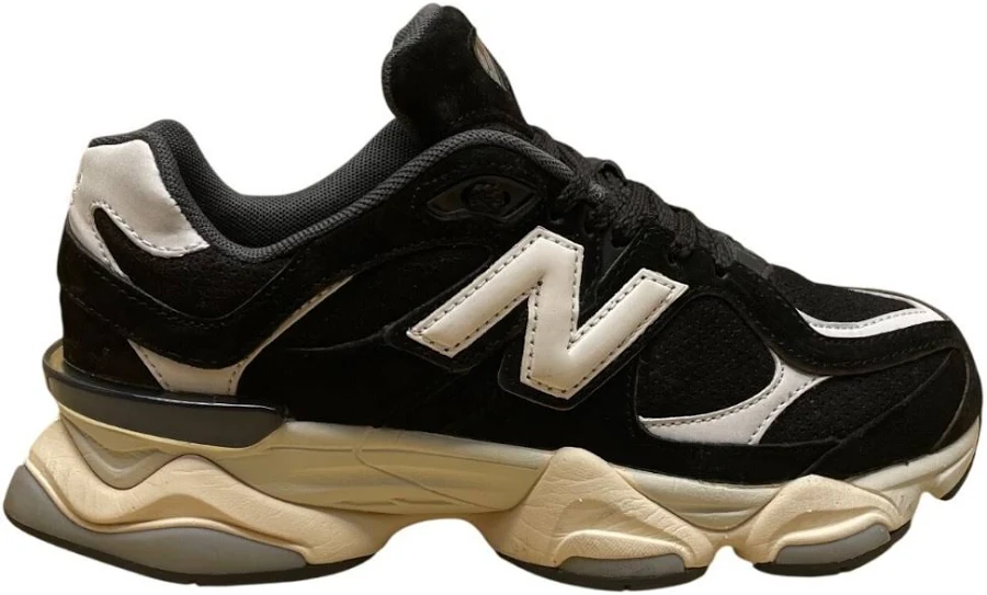 Balance Men’s Black & White Suede & Mesh 9060 Athletic Sneakers Size