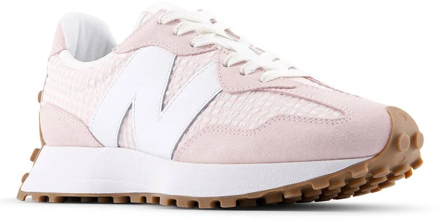 Womens New Balance 327 in Stone Pink/White