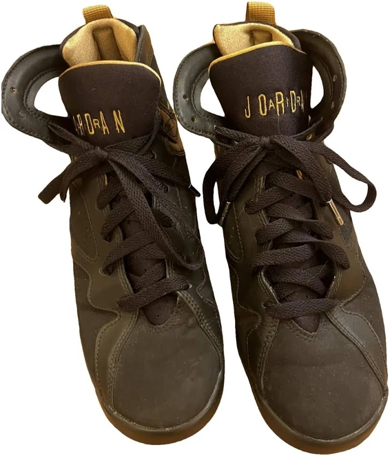 Jordan 7 Retro Leather Trainers Black Size 39 EU