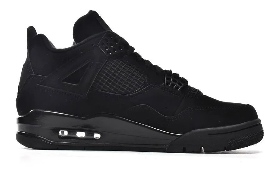 Air Jordan 4 Retro Triple Black Men’s Basketball Shoes All Black