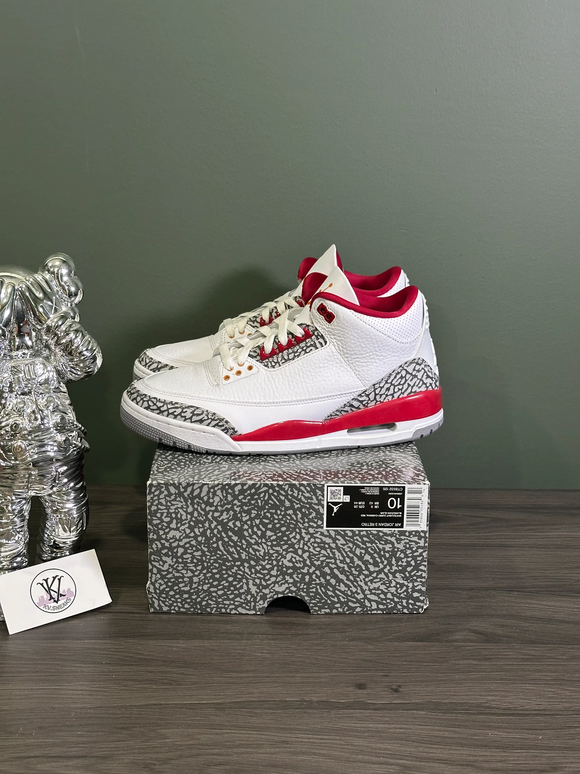 Jordan 3 Cardinal Red - 10