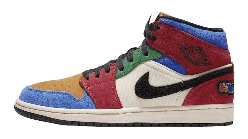Men's Air Jordan 1 Mid Fearless Blue The Great