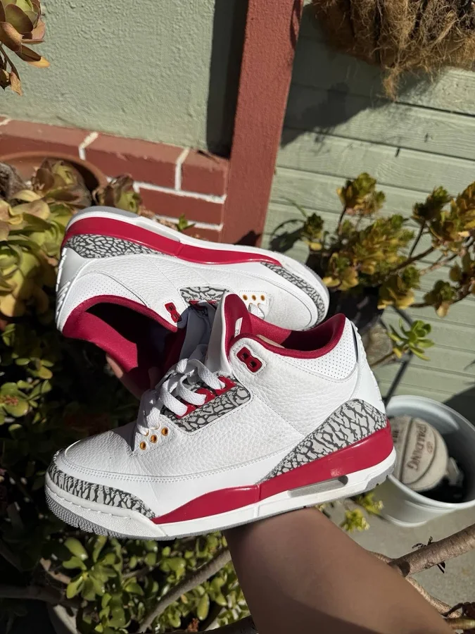 Jordan Air Jordan 3 Retro Cardinal Red 2022 Leather Low Top Ct8532-126